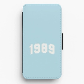 1989 Varsity Flip / Wallet Phone Case Smooth Layer Rugged Edge Texture