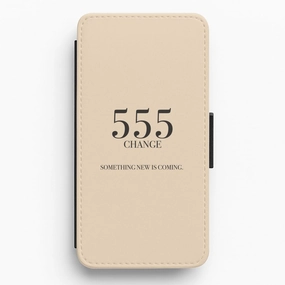 555 - Angel Numbers Flip / Wallet Phone Case Protective Build Texture Impact shield