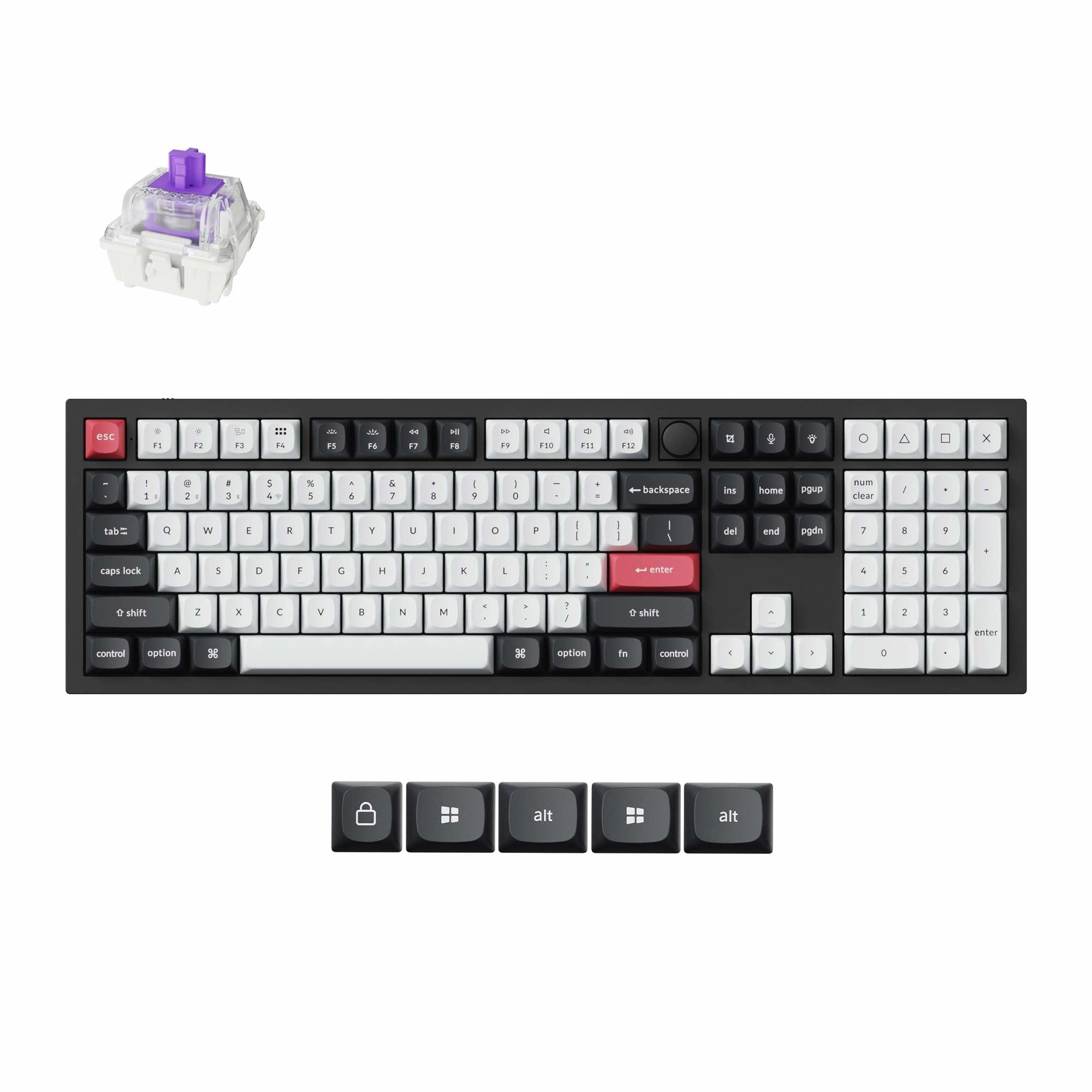 Adjustable Keyboard Tilt Travel Mechanical Keyboard Keychron Q6 HE QMK Wireless Custom Keyboard