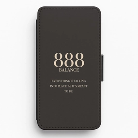 888 - Angel Numbers Flip / Wallet Phone Case Premium Texture Layer