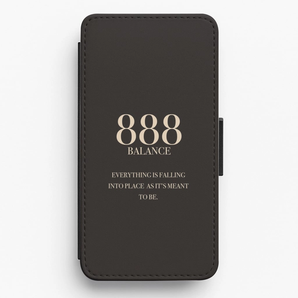 888 - Angel Numbers Flip / Wallet Phone Case Premium Texture Layer