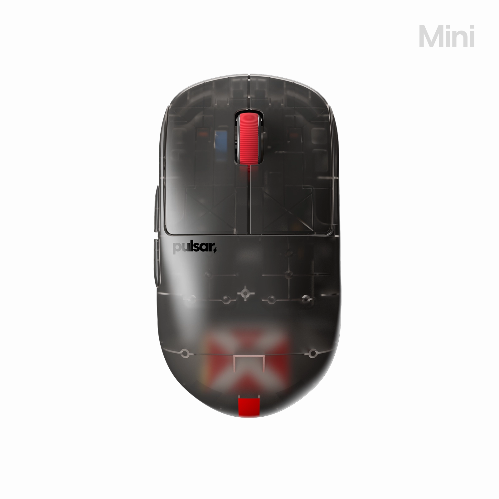 PC Gamer Setup Mechanical Experience [Clear Black Edition] X2H Mini Gaming Mouse Keycap Upgrade