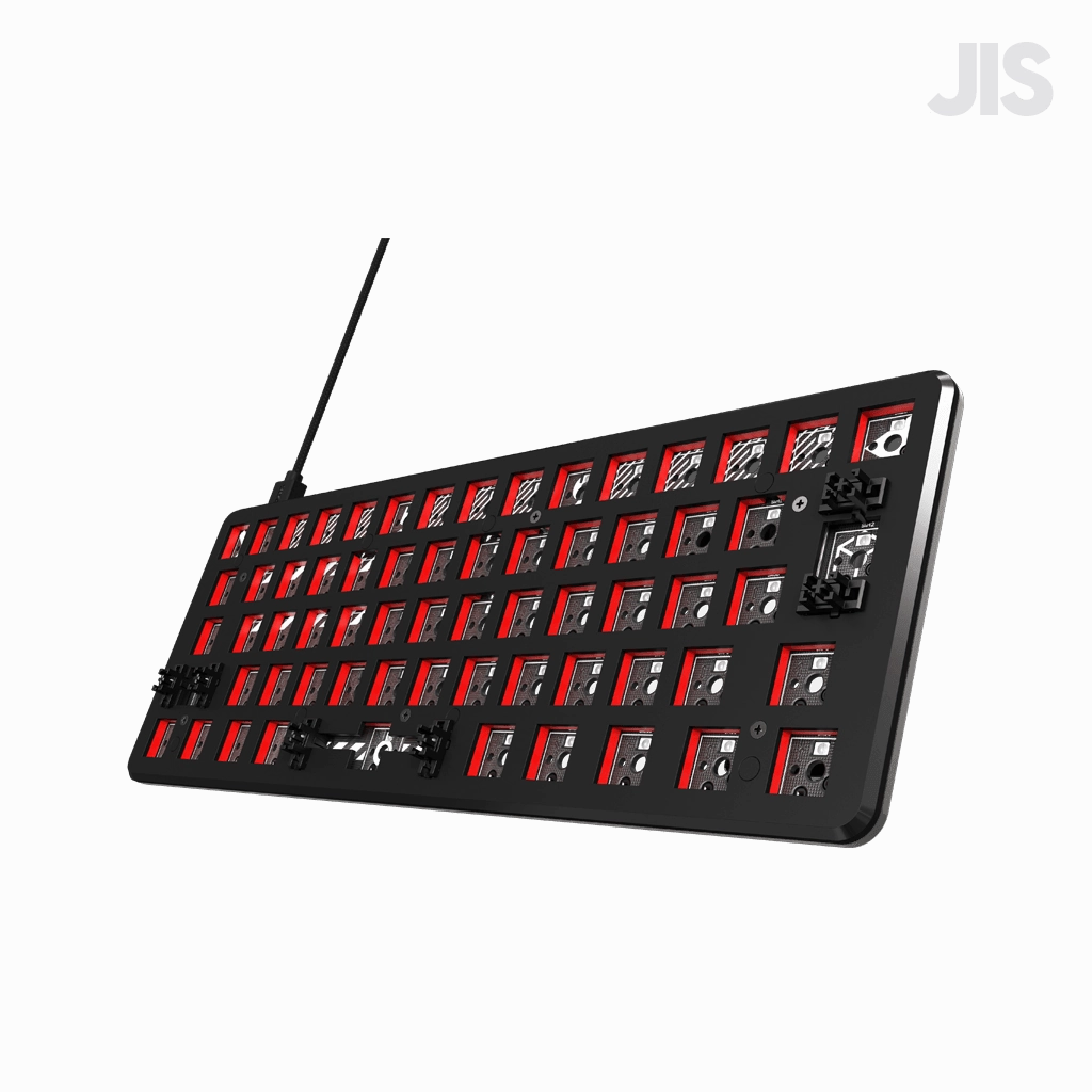 [JIS] PCMK 60% Mechanical Gaming Keyboard Ergo Split Pad Custom Keyboard Kit Setup