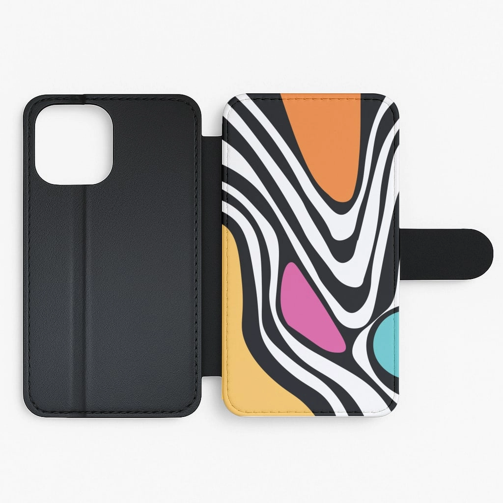 Flexible Build Form Abstract Pattern 5 Flip / Wallet Phone Case