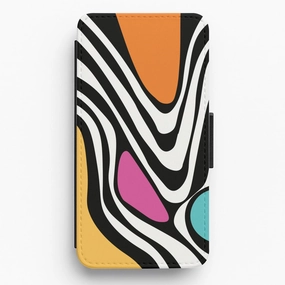 Abstract Pattern 5 Flip / Wallet Phone Case Colorful Design