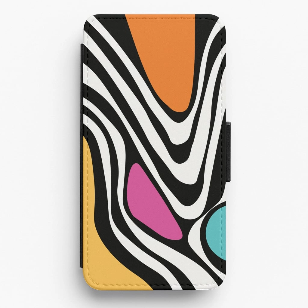 Abstract Pattern 5 Flip / Wallet Phone Case Colorful Design