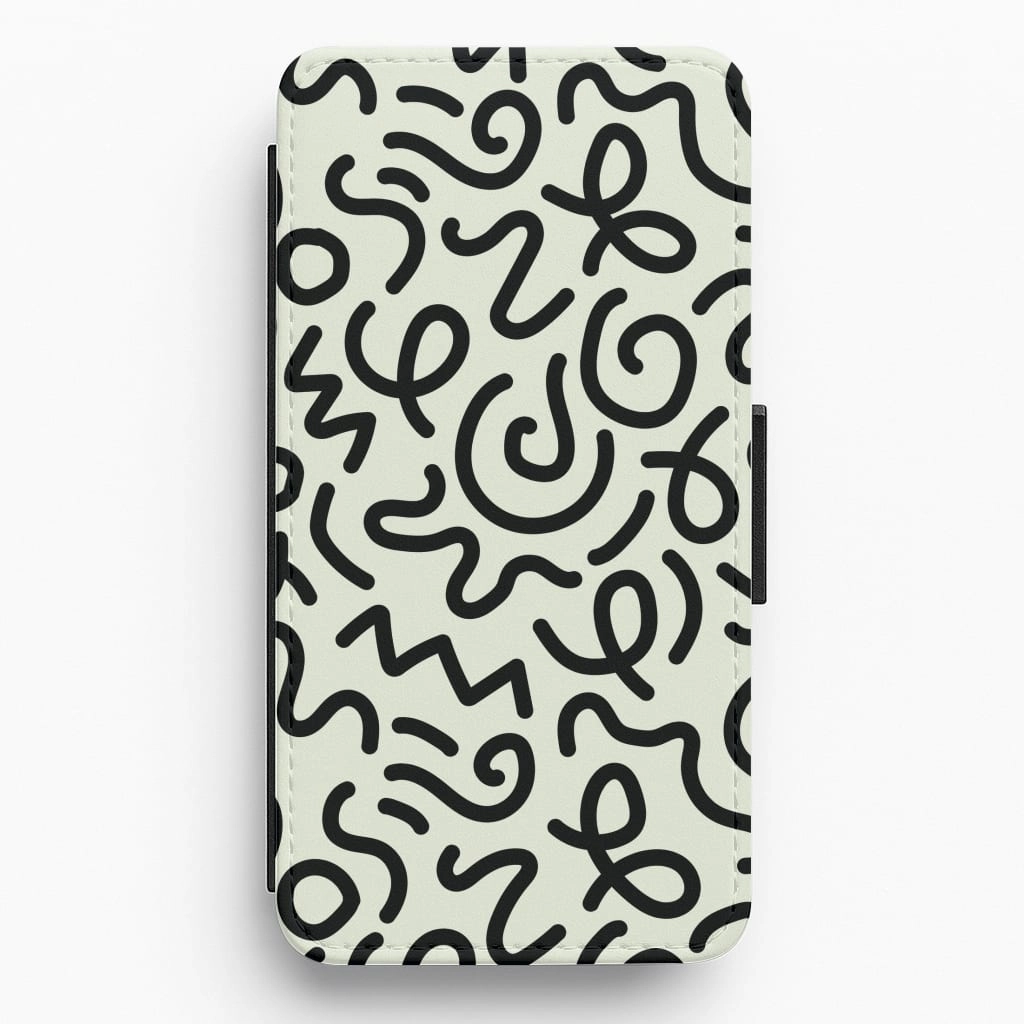 Chic Accessory Smooth Finish Touch Abstract Patterns 28 Flip / Wallet Phone Case