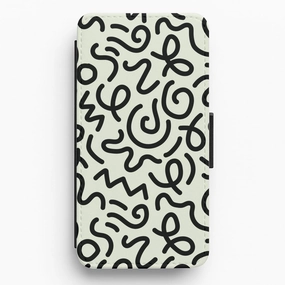 Chic Accessory Smooth Finish Touch Abstract Patterns 28 Flip / Wallet Phone Case