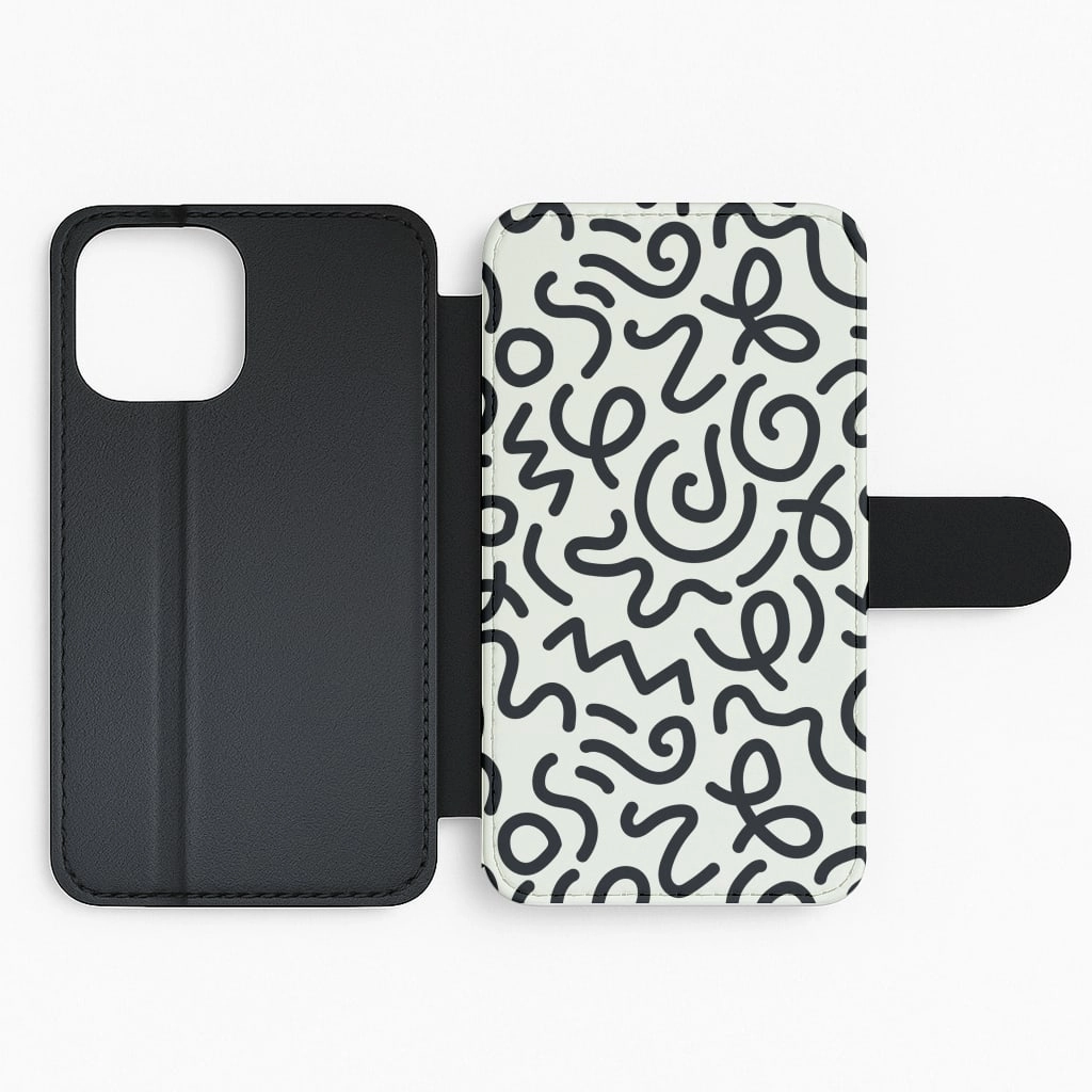 Abstract Patterns 28 Flip / Wallet Phone Case Premium Grip Compact Texture
