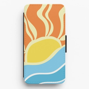 Ultra light Abstract Sunset  Flip / Wallet Phone Case