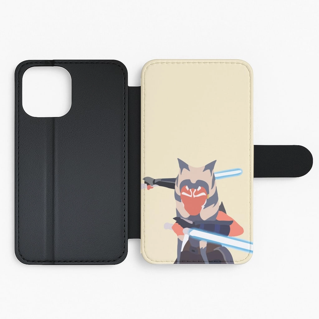 Easy Removal Durable Finish Ahsoka Tano Flip / Wallet Phone Case