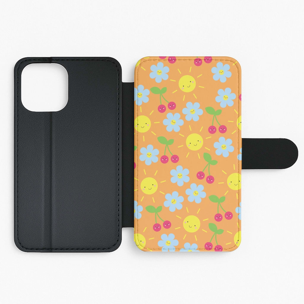 Modern Build Texture Vibey Pattern - Summer Flip / Wallet Phone Case