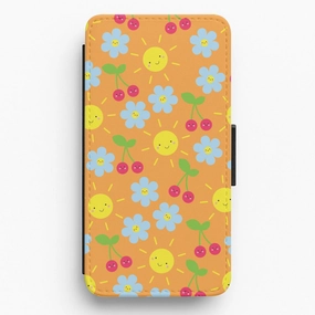 Vibey Pattern - Summer Flip / Wallet Phone Case Elegant Look