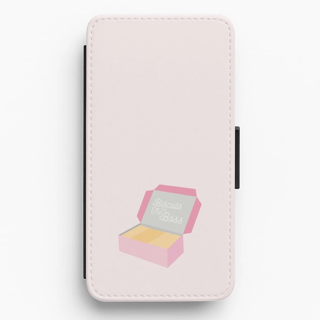 Biscuits Flip / Wallet Phone Case Premium Texture Layer Handy Use