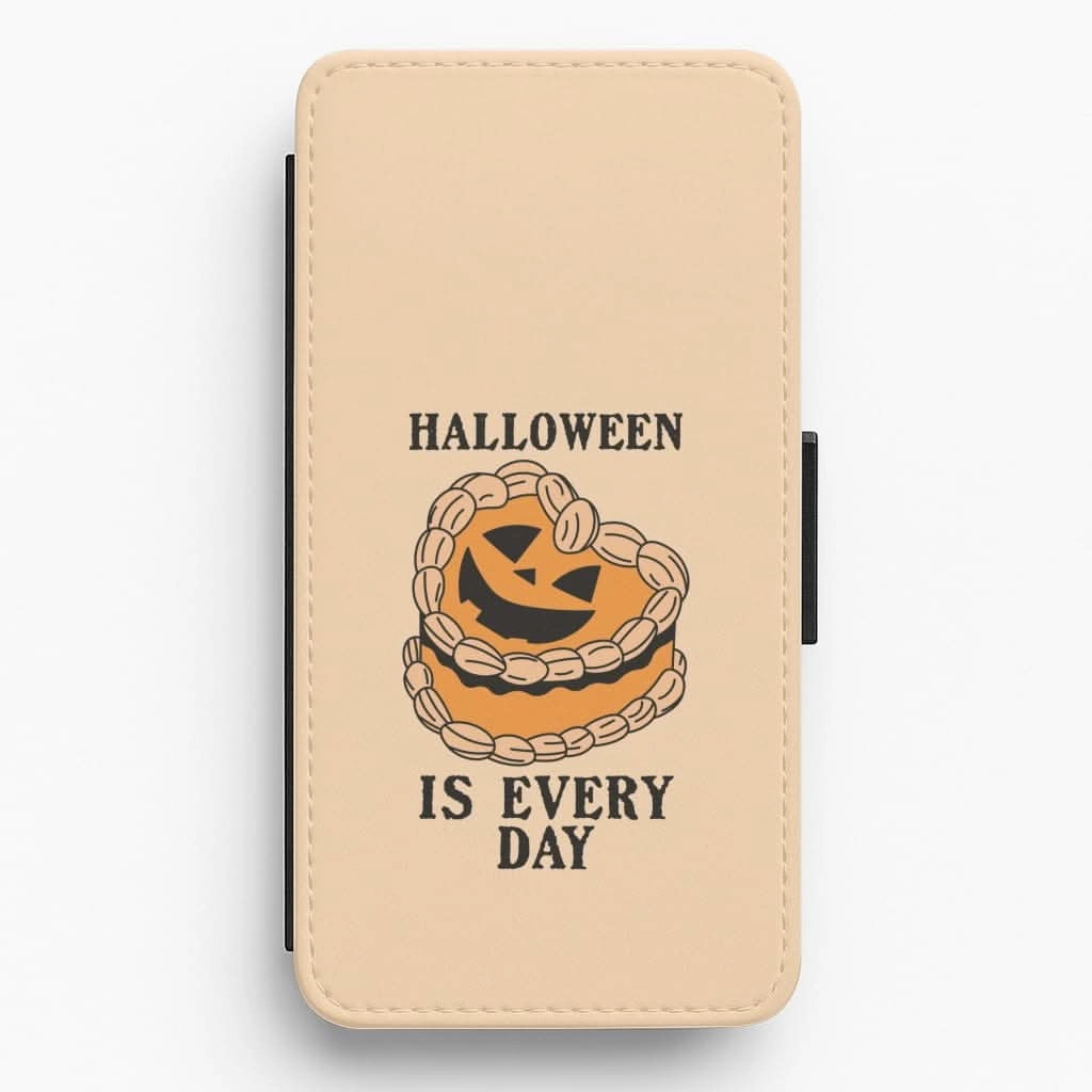 Halloween Is Every Day Flip / Wallet Phone Case Lightweight Build Premium Surface Finish