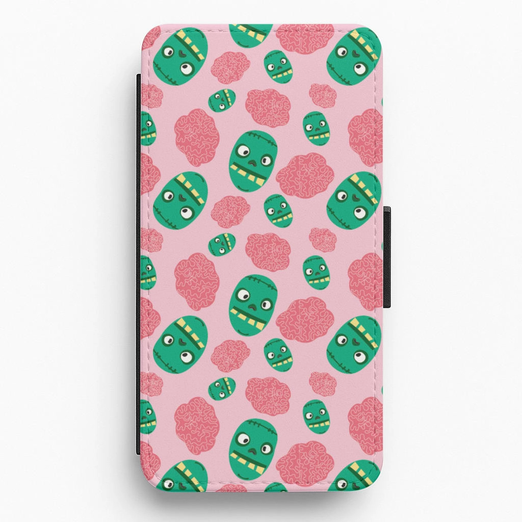 Frankenstein And Brains - Halloween Flip / Wallet Phone Case Fashion Look