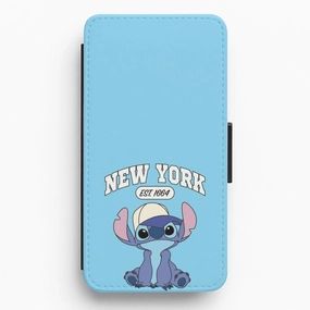 Soft Layer New York Blue Alien Flip / Wallet Phone Case