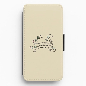 Flexible Build Form Official Member Of The Nick Nelson Fan Club - Heart TV Flip / Wallet Phone Case