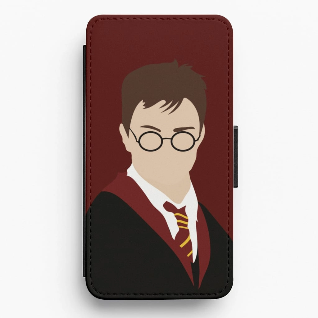 Harry Potter Cartoon Flip / Wallet Phone Case Shock Layer Hybrid Pattern