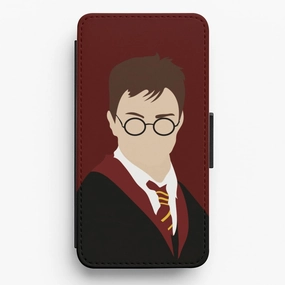 Harry Potter Cartoon Flip / Wallet Phone Case Shock Layer Hybrid Pattern