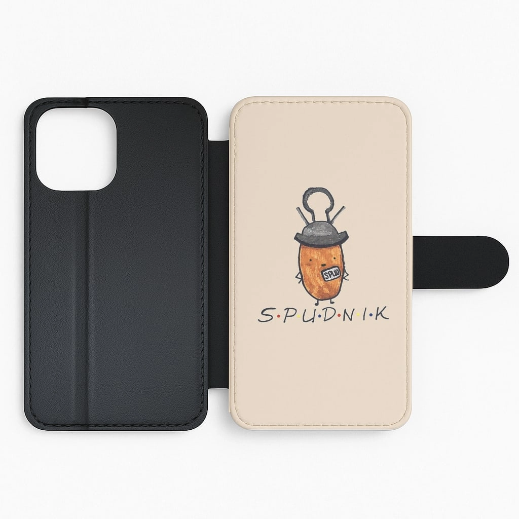 Slim Fitment Premium Quality Spudnik - Friends Halloween Flip / Wallet Phone Case