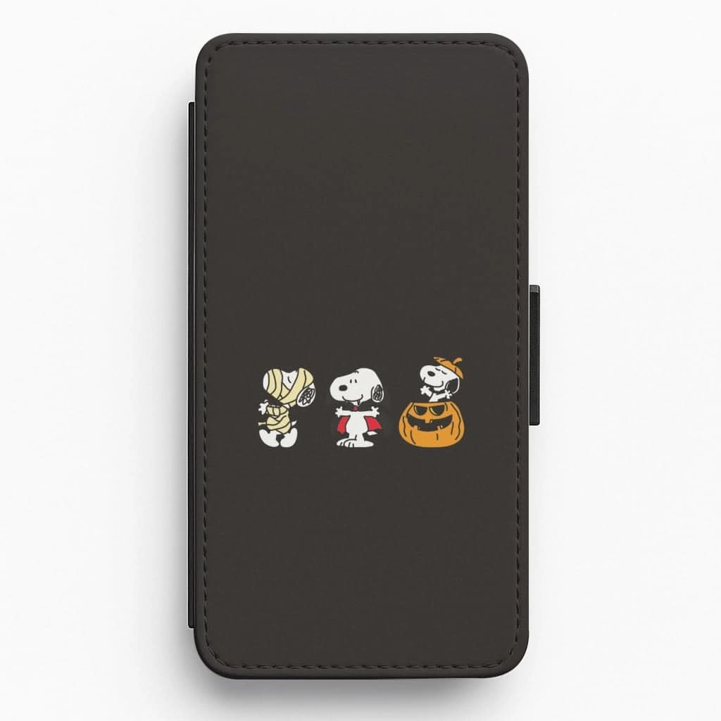 Hybrid Surface Layer Refined Style Cartoon Beagle Halloween Costumes Flip / Wallet Phone Case