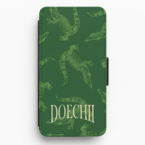 Alligator Pattern Flip / Wallet Phone Case Smooth Look Texture Elegant Layer Texture