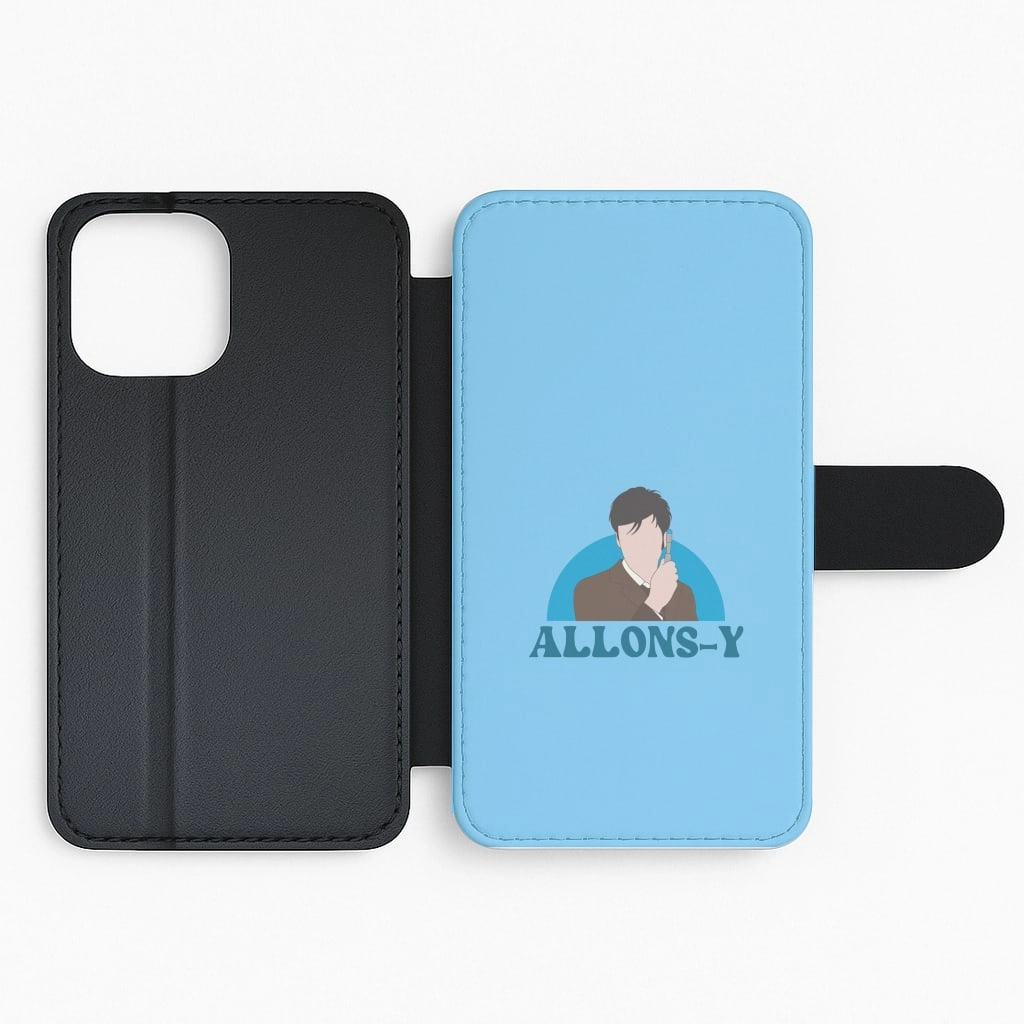 Allons-y Flip / Wallet Phone Case Soft Build Texture Stylish Finish Texture