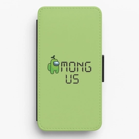 Among Gaming - Green Flip / Wallet Phone Case Modern Texture Build