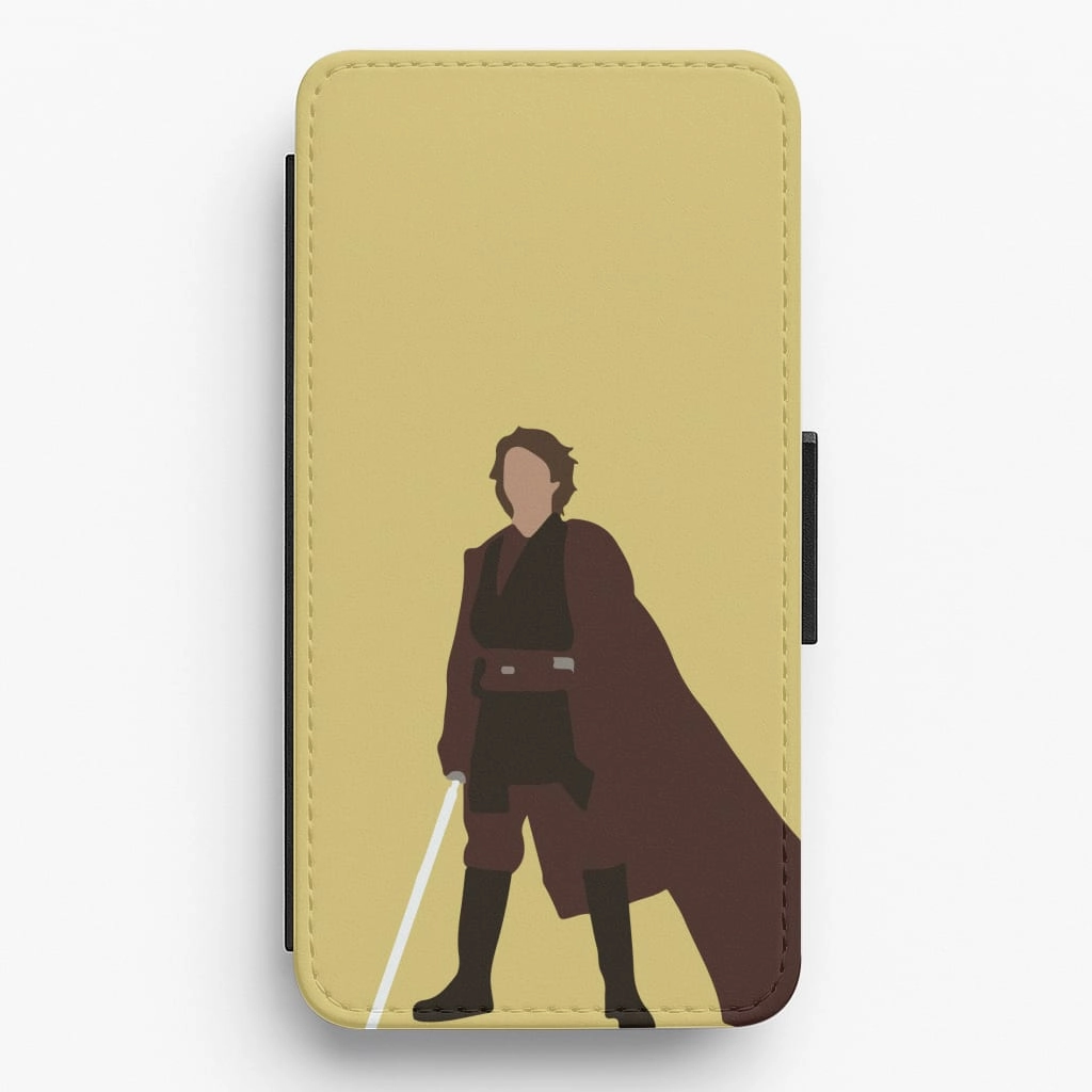 Matte Surface Anakin Skywalker Flip / Wallet Phone Case