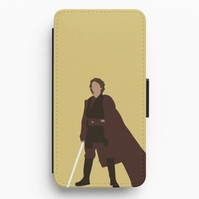Matte Surface Anakin Skywalker Flip / Wallet Phone Case