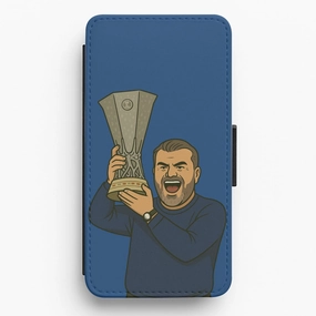 Rugged Build Texture Refined Shield Ange's Trophy Lift Flip / Wallet Phone Case