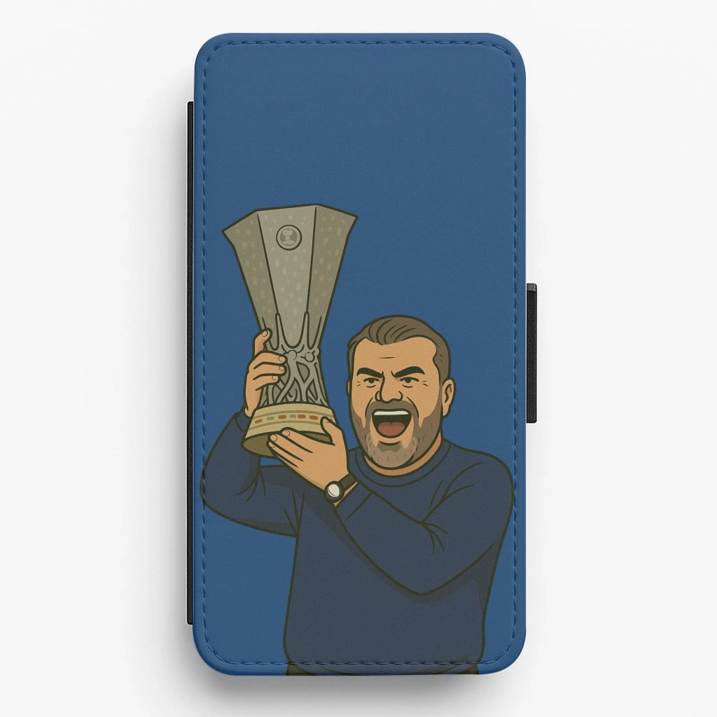 Rugged Build Texture Refined Shield Ange's Trophy Lift Flip / Wallet Phone Case