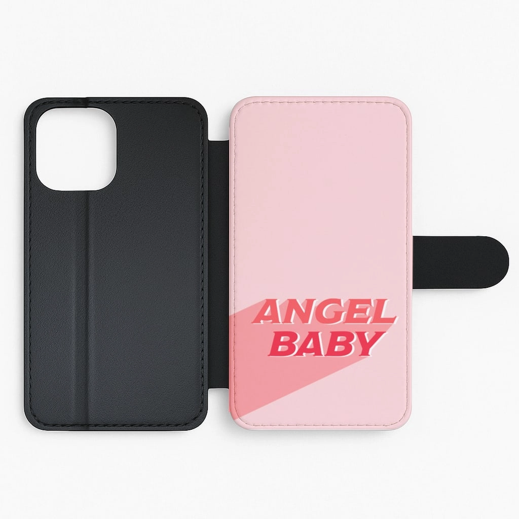 Chic Accessory Gloss Touch Angel Baby Flip / Wallet Phone Case