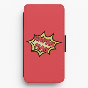 Anpan Man Explosion - BTS Flip / Wallet Phone Case Slim Edge Clean Texture
