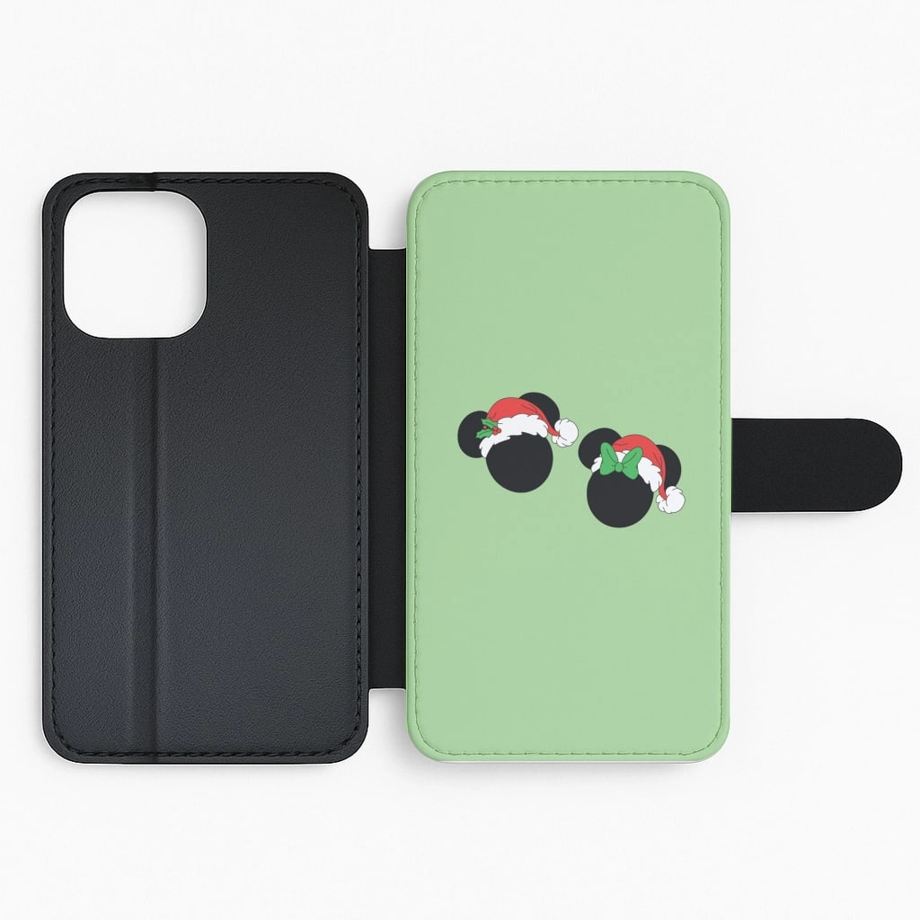 Festive Mice Christmas Flip / Wallet Phone Case Personal Style