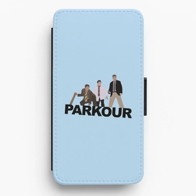 Portable Fit Trendy Finish Parkour Flip / Wallet Phone Case