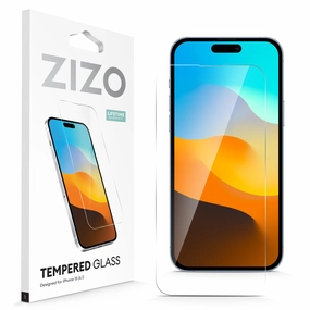 Soft Feelings Modern Grip Texture ZIZO TEMPERED GLASS Screen Protector for iPhone 15 - Clear