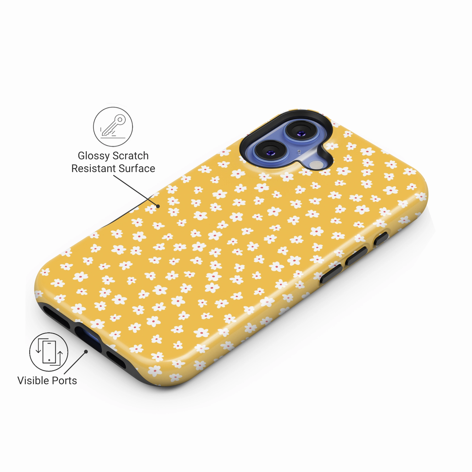 Wireless Compatible Matte Pattern Honey Pop
