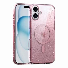 Glitter iPhone 16 Case with MagSafe soft look Soft Edge Detail