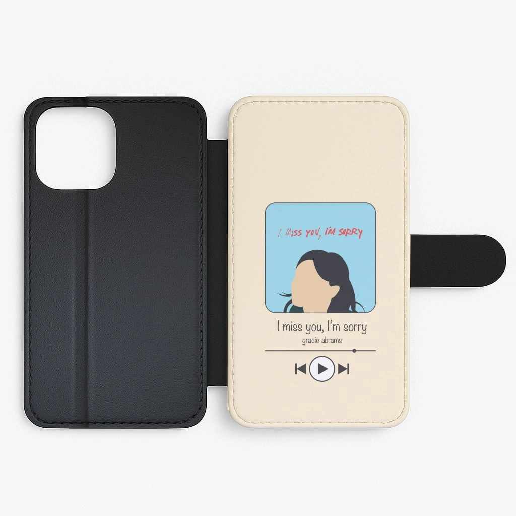 Matte Shield I Miss You - Abrams Flip / Wallet Phone Case