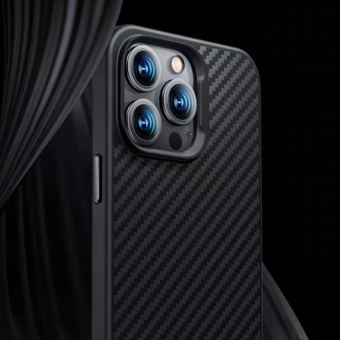 Aramid Fiber iPhone 14 Pro Max Case with MagSafe Polished Touch Minimal Form