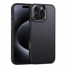 Comfort grip design Textured Grip Aramid Fiber iPhone 16 Pro Rugged Case with MagSafe