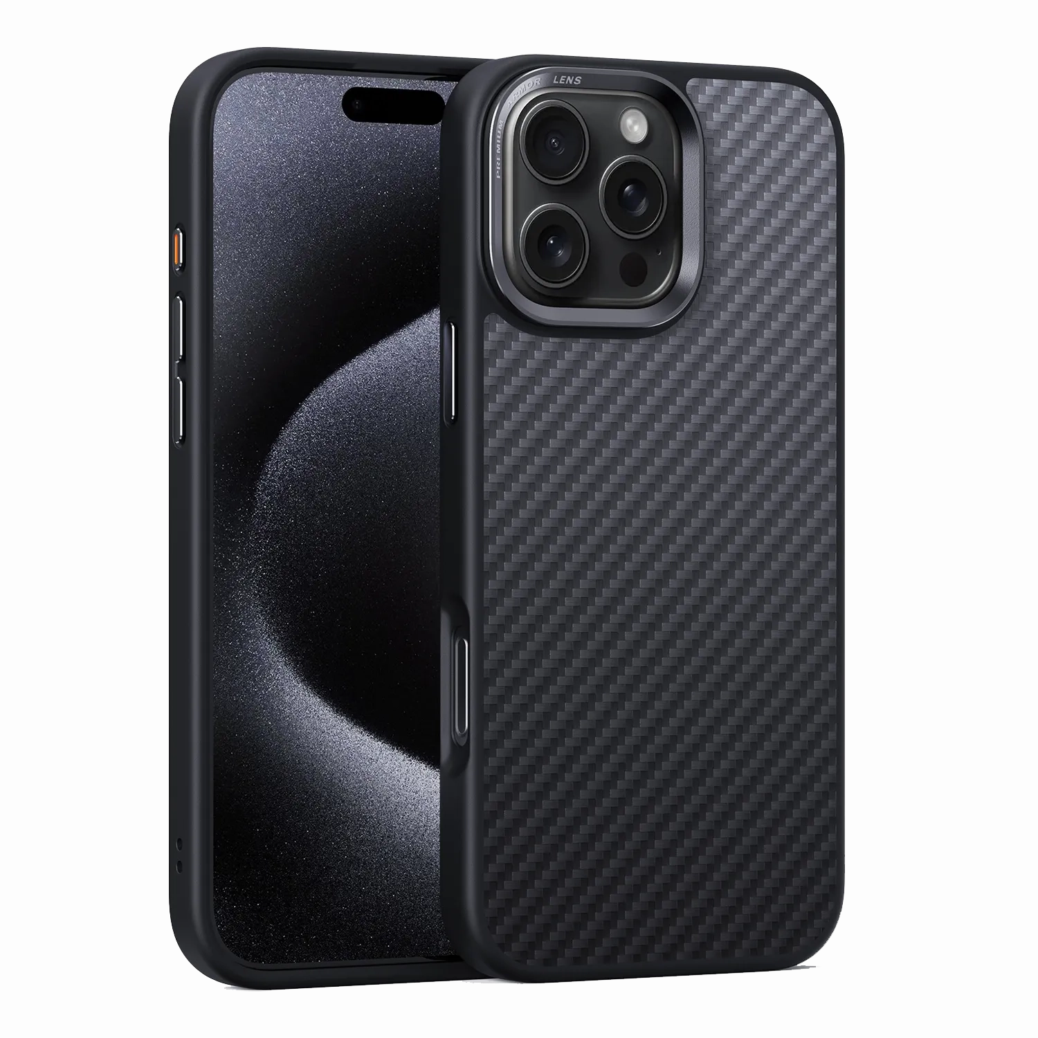 Comfort grip design Textured Grip Aramid Fiber iPhone 16 Pro Rugged Case with MagSafe