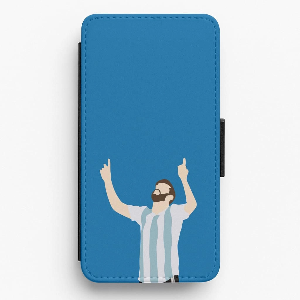 Argentina - Messi Flip / Wallet Phone Case Ultra light TPU Material