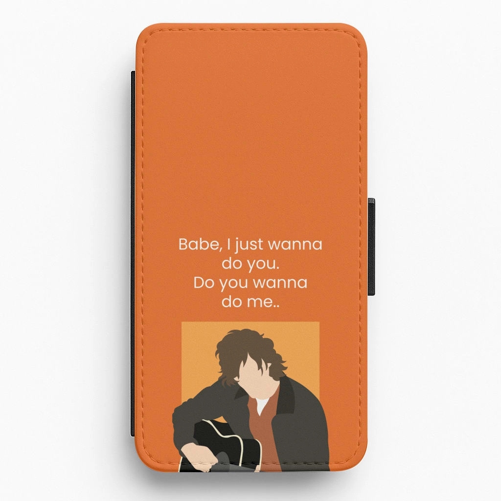 Comfort Accessory Comfort grip design Babe I Just Wanna.. Flip / Wallet Phone Case