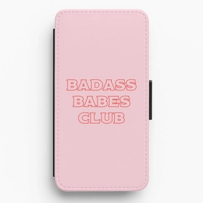Durable Surface Design Soft Protection Badass Babes Club - Hot Girl Summer Flip / Wallet Phone Case