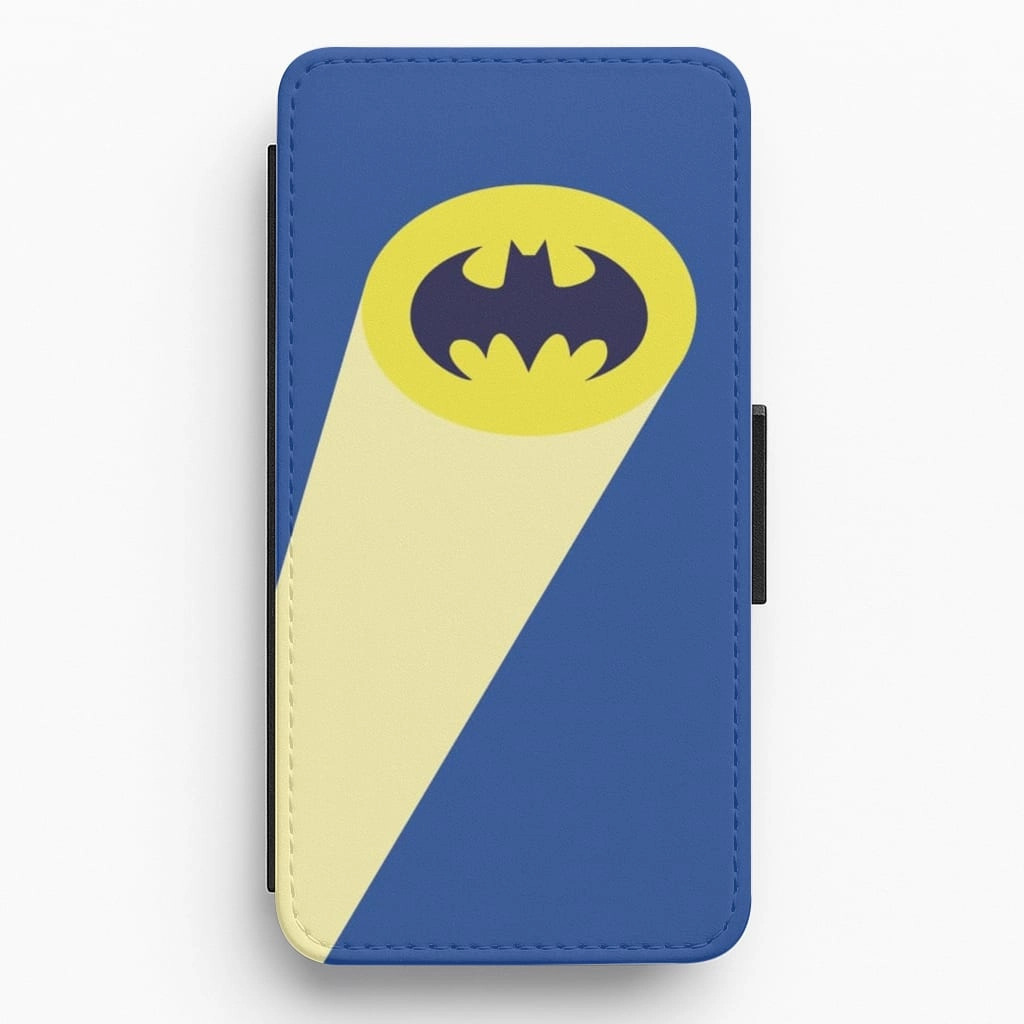 Smooth Surface Layer Bat Signal - Batman Wallet Phone Case