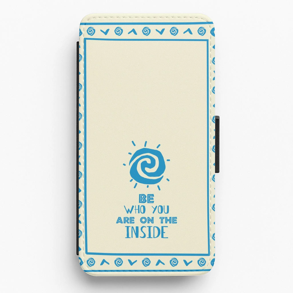 Be Who You Flip / Wallet Phone Case Slim Fit Design Textured Comfort