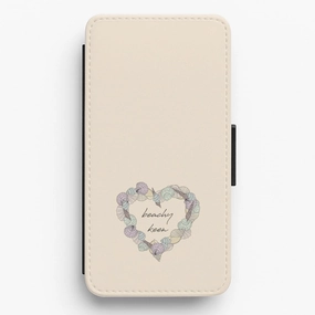Beachy Keen - Seashells Flip / Wallet Phone Case Classic Touch Luxury Shine